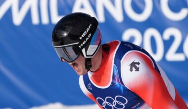 Swiss racer Franjo von Allmen wins men's downhill, first gold medal of Milan Cortina Games