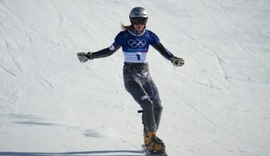 Ledecka's quest for Olympic snowboarding three-peat ends early
