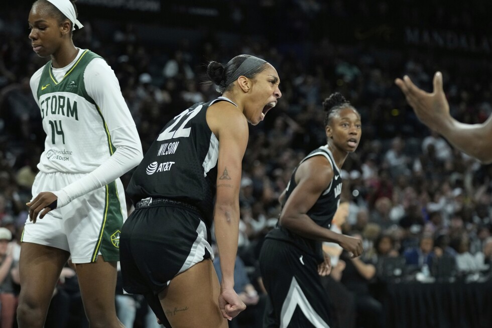 Aces' A'ja Wilson earns historic fourth WNBA MVP award