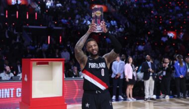 Damian Lillard wins 3-point title, Keshad Johnson dunk contest
