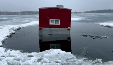 Douglas County Sheriff's Office issues warning about fish houses breaking through the ice - Alexandria Echo Press