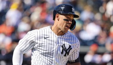 Aaron Judge hits two home runs in spring debut, 'excited' for World Baseball Classic