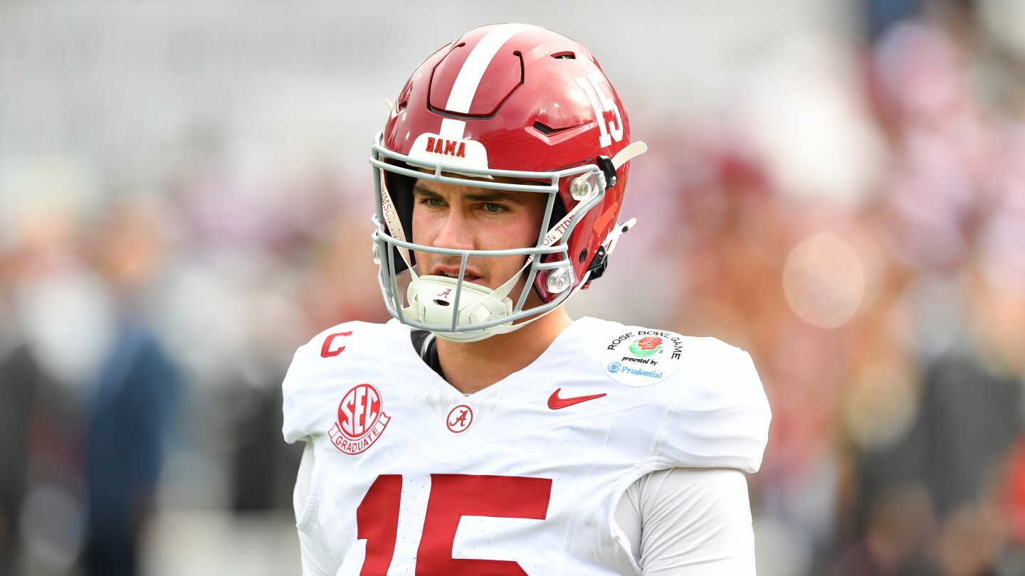 Ty Simpson is expected to throw at the Scouting Combine