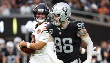 Maxx Crosby makes waves with comments to Caleb Wlliams