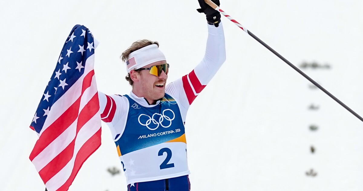 American Ben Ogden wins silver, breaking 50 year medal drought for U.S. men's cross-country skiing