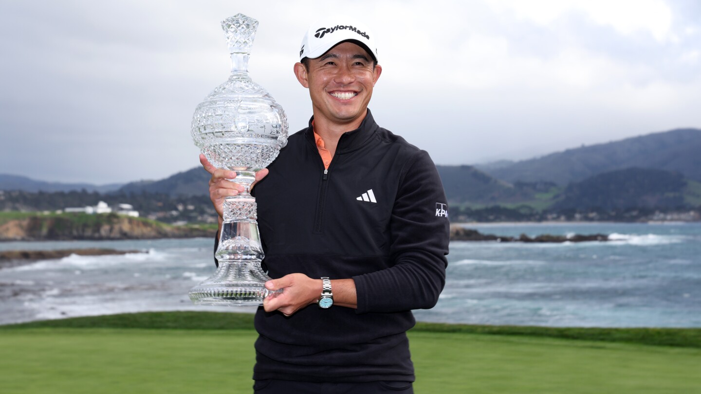 Collin Morikawa birdies last to end 28-month drought at Pebble Beach