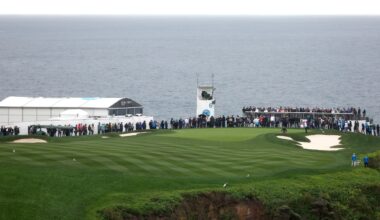 Final-round tee times moved up due to weather at Pebble Beach