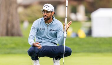 Akshay Bhatia leads with high winds and rain forecast for Sunday at Pebble Beach