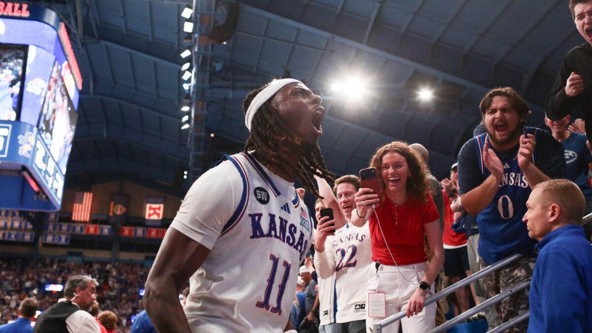 Kansas shocks No. 1 Arizona: Shorthanded Jayhawks hand Wildcats their first loss of season