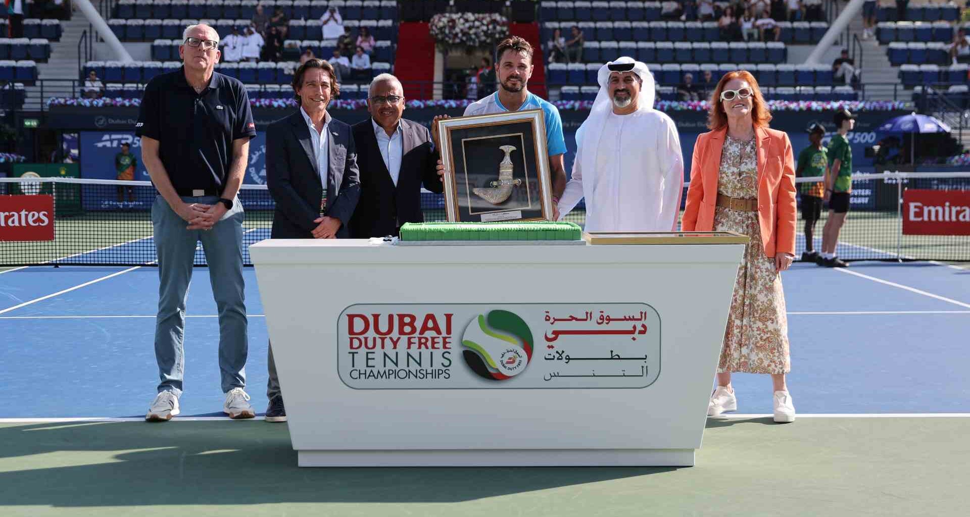 Stan Wawrinka played his final match in Dubai on Wednesday.