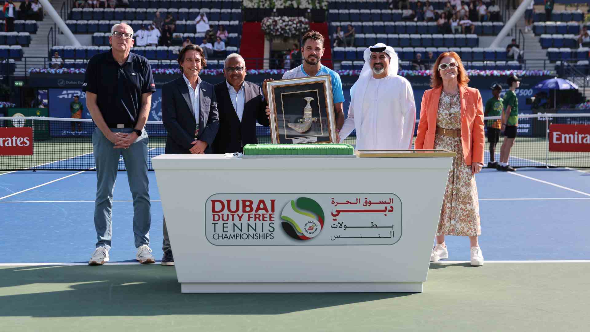 Stan Wawrinka played his final match in Dubai on Wednesday. 