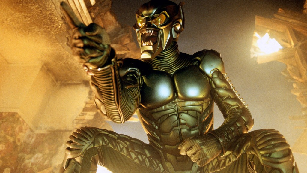 Willem Dafoe as the Green Goblin in Spider-Man