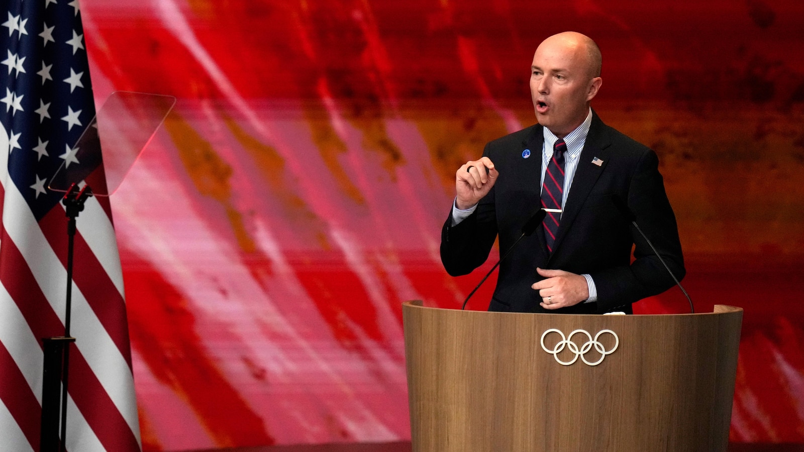 Utah Gov. Cox promises US still welcoming place as state preps to host 2034 Olympics
