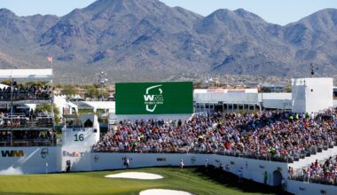 Green Dress Kiss and Chug Steals Show on the 16th at the Waste Management Open