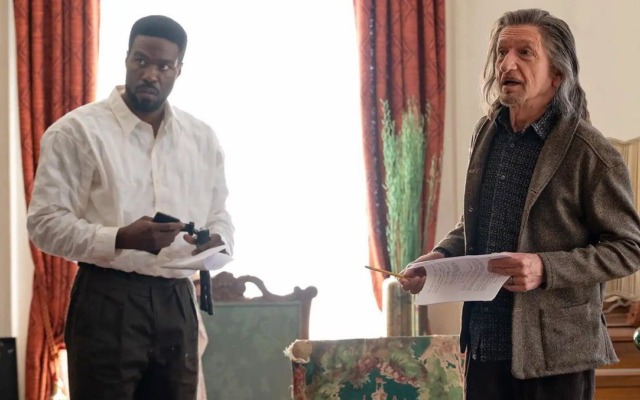 Yahya Abdul-Mateen II and Ben Kingsley in Wonder Man