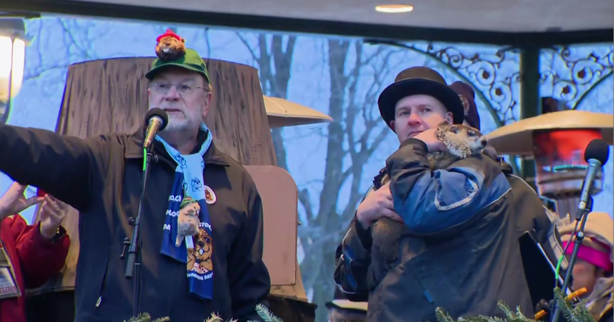 Woodstock Willie does not see his shadow on Groundhog Day 2026