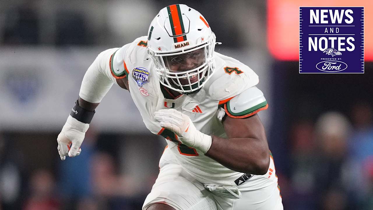 News & Notes: Rueben Bain Jr. Has a Mentor in Ray Lewis - Baltimore Ravens