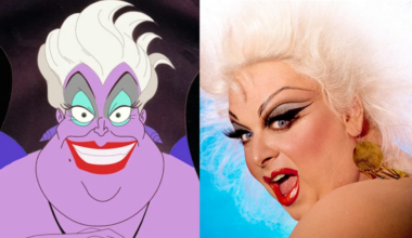 "The Little Mermaid"'s Ursula and drag queen Divine.