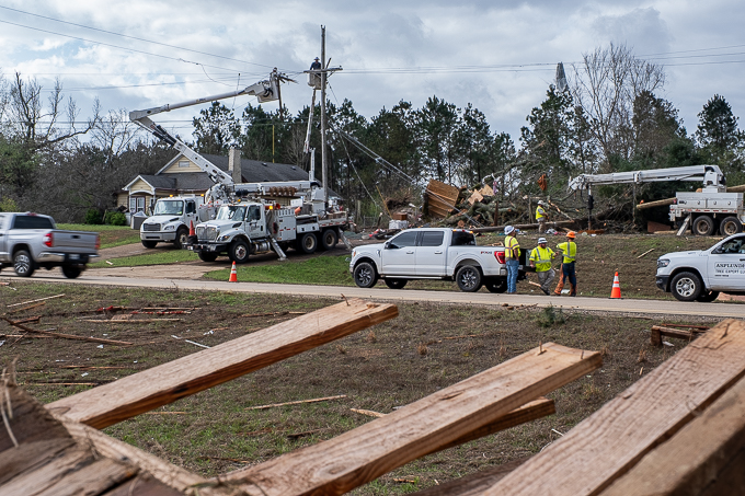Severe weather threat remains after tornado strikes Marion County