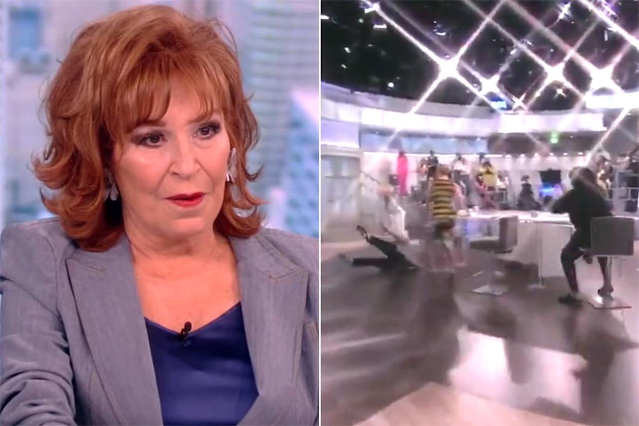 Joy Behar falls on 'The View' in 2022Credit: ABC (2)