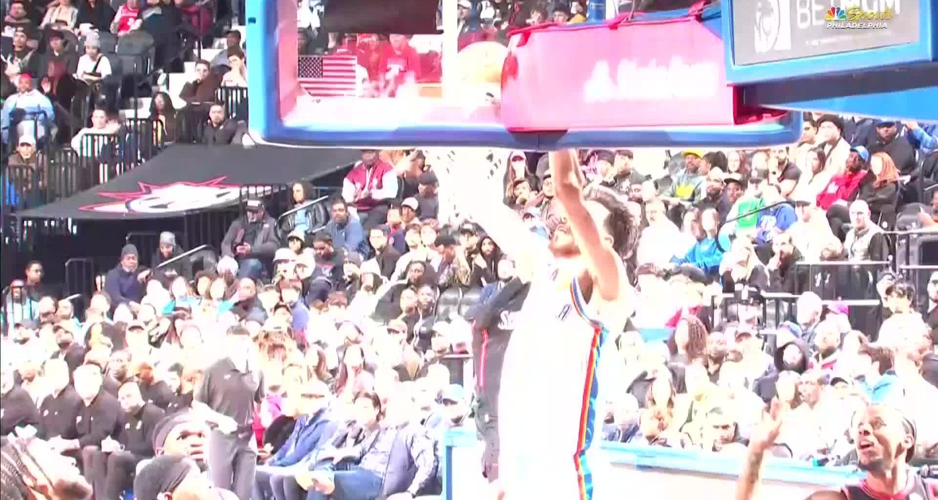 Thunder beat short-handed 76ers 123-103 for 12th straight win