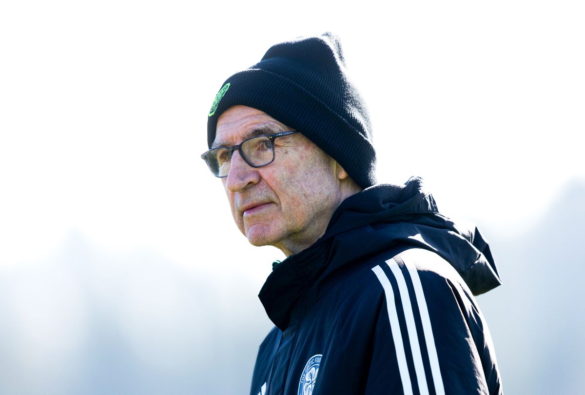 Celtic manager Martin O'Neill at training