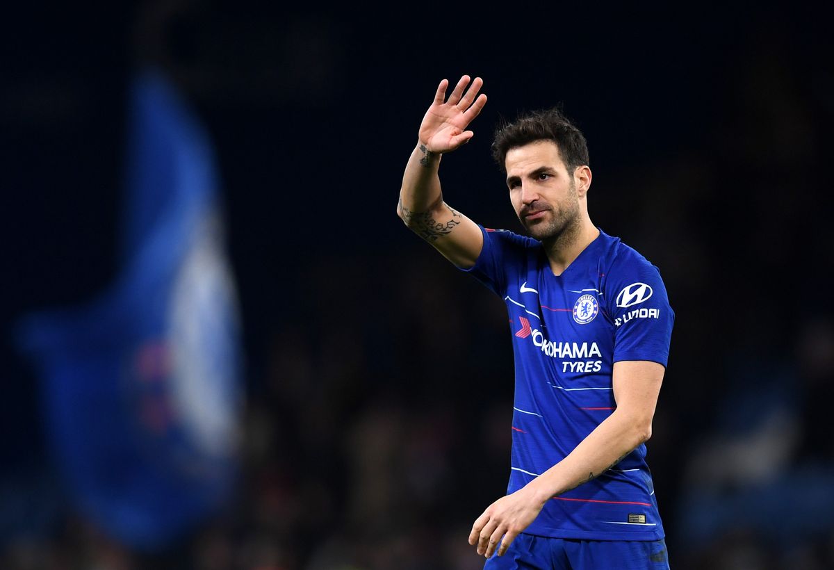 Cesc Fabregas of Chelsea acknowledges the fans after the FA Cup Third Round match between Chelsea and Nottingham Forest at Stamford Bridge on January 5, 2019 in London, United Kingdom.  