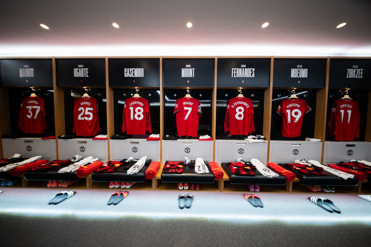 The Manchester United dressing room