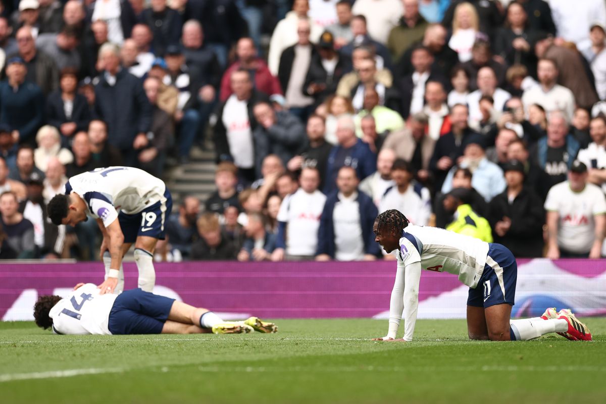 Mathys Tel, right, was injured during Tottenham's Premier League defeat to Nottingham Forest and has now pulled out of France U21 duty