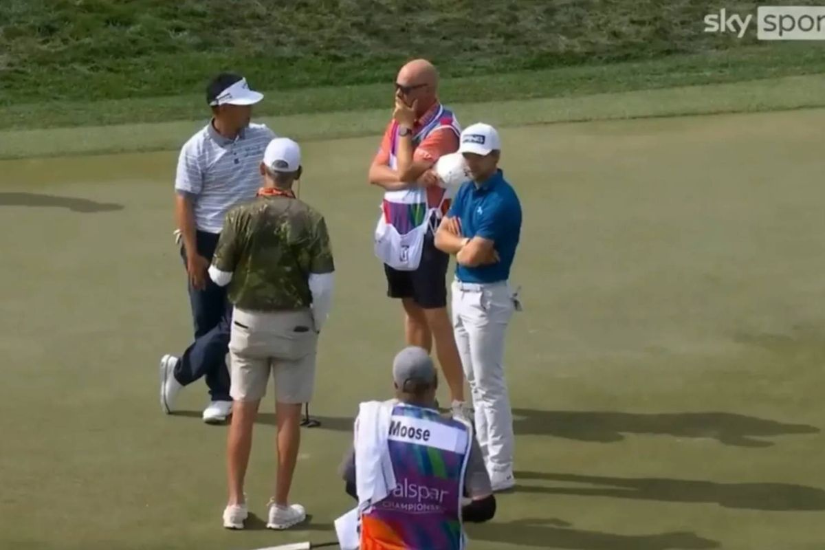 Neergaard-Petersen and Salinda were in a confusing rules situation during the first round of the Valspar Championship