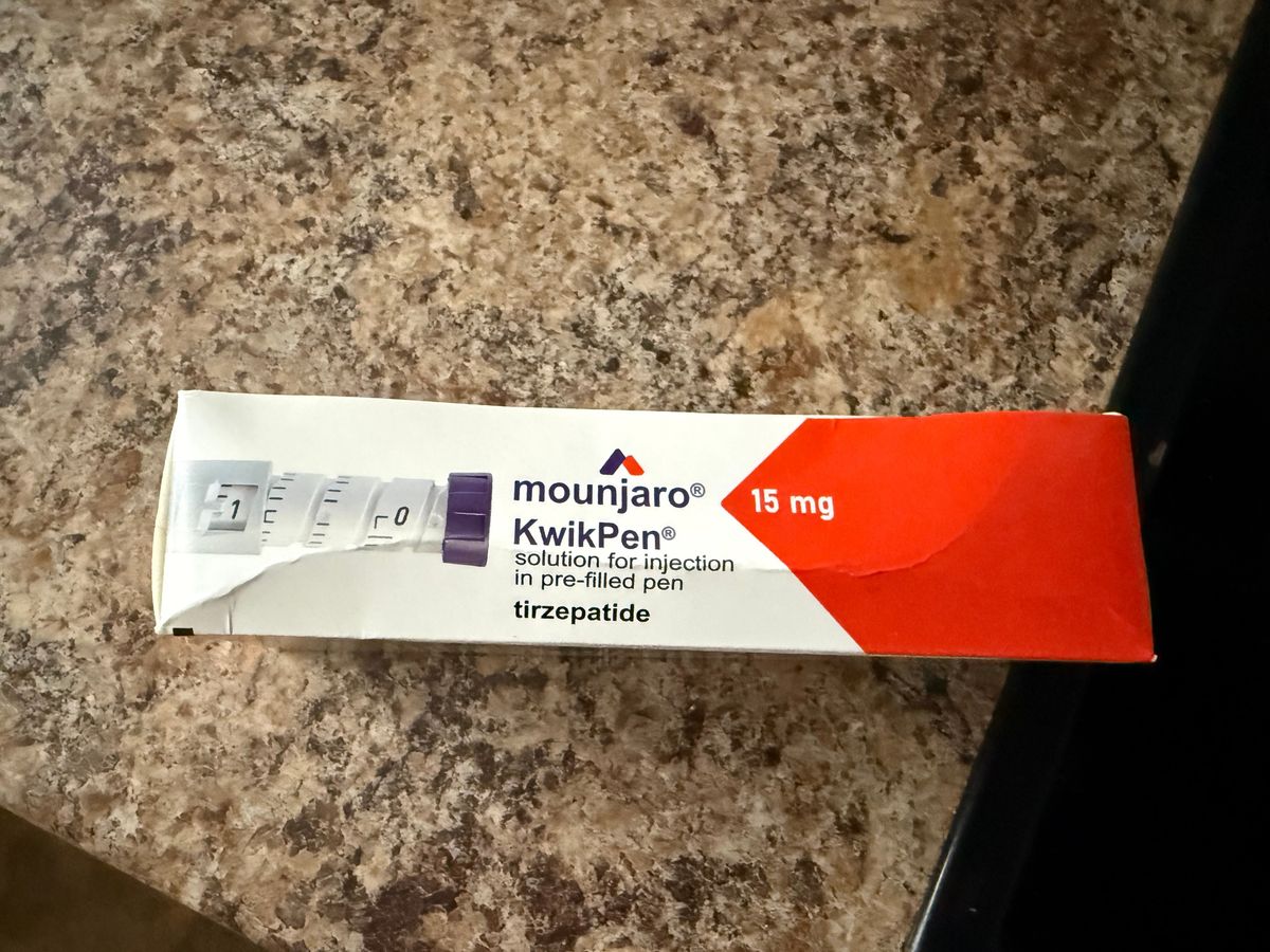 The box of Mounjaro which is thought to be 'fake'
