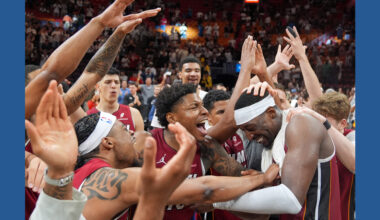 A'ja Wilson could barely sit down while watching her boyfriend Bam Adebayo score 83 points