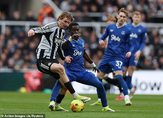 He struggled in midfield and then later in attack during Saturday's 3-2 home defeat by Everton