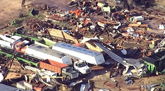 Authorities have told residents to stay inside, as damaging winds, hail and flooding from the inclement weather continue to be possible into the weekend