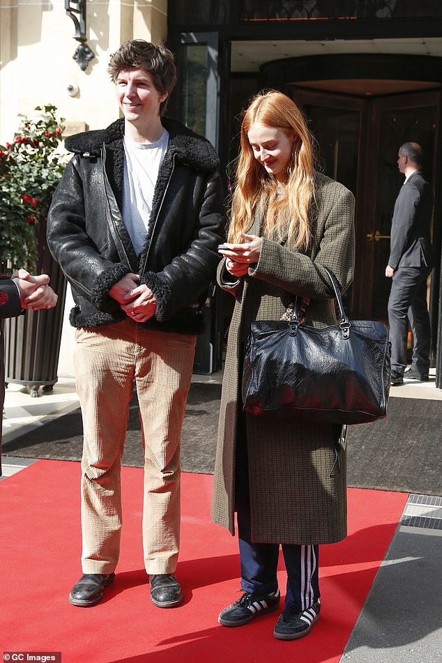 Anna Van Patten was all smiles as she exited her hotel in the French capital