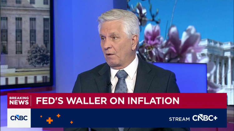 Fed Governor Chris Waller on interest rate outlook: Caution is warranted