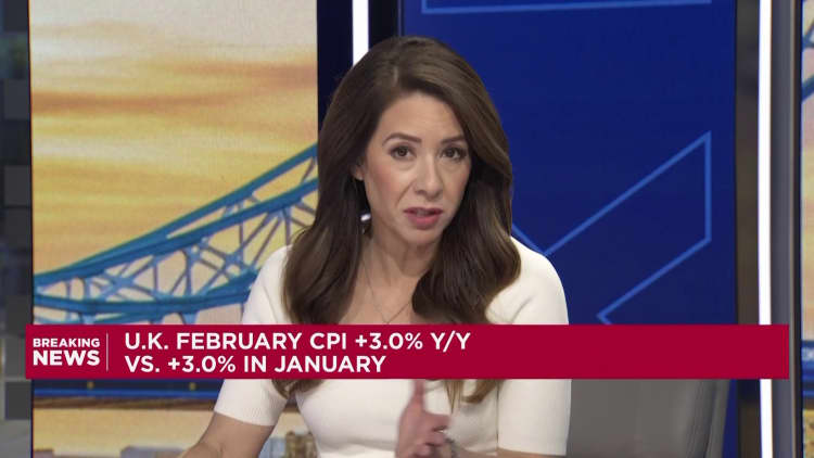 UK inflation steady in Feb, but March print eyed warily