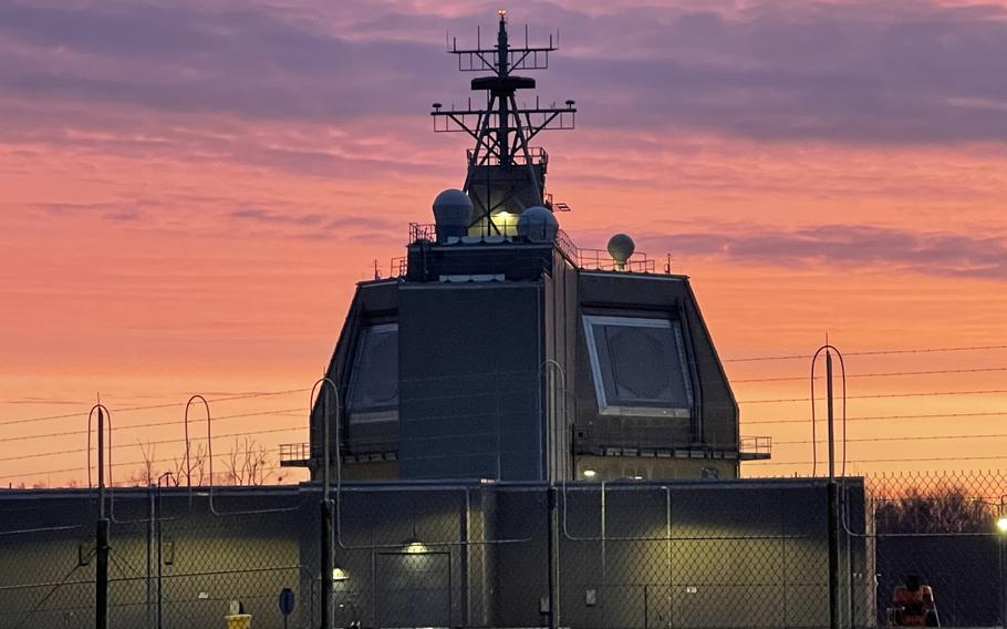 The Aegis Ashore Missile Defense System Poland at Naval Support Facility at Redzikowo, seen in early 2024. NATO’s missile defense system is on alert as Iranian attacks took aim at an unprecedented number of U.S. military sites and other locations across the Middle East.