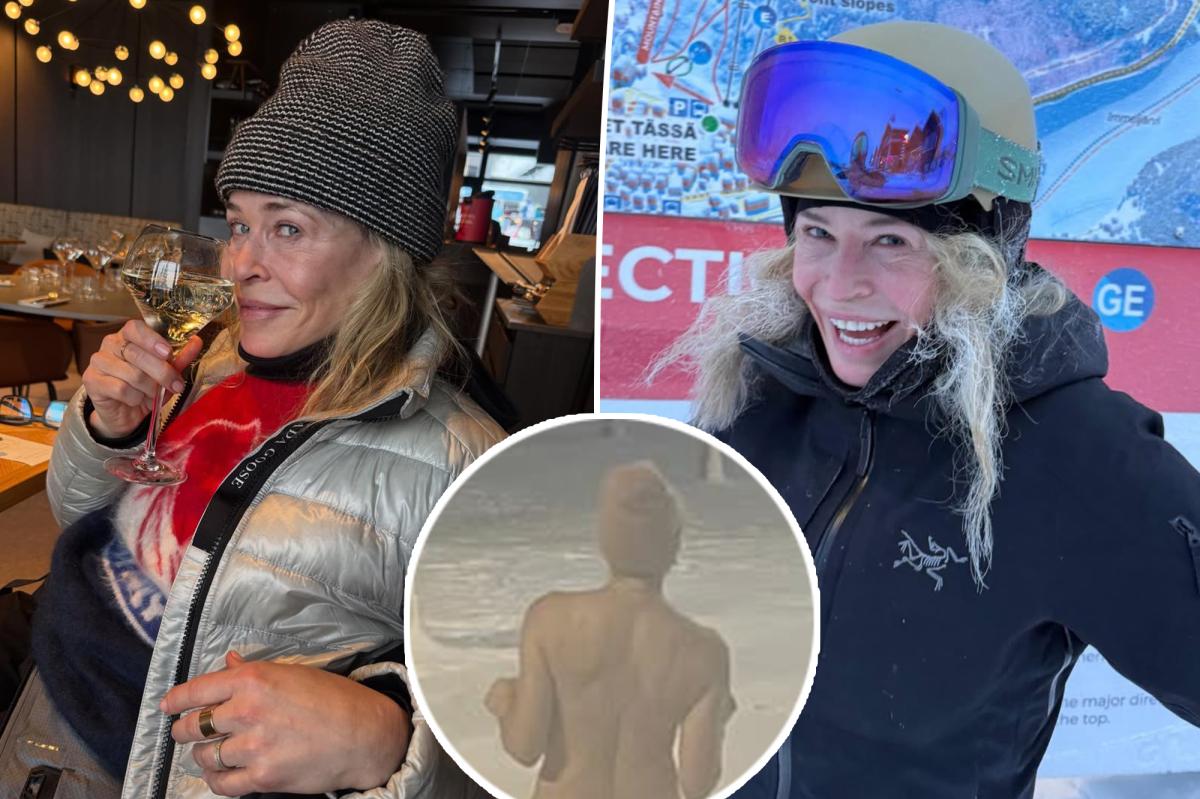 Chelsea Handler wears nothing but a cap in the snow for 51st birthday