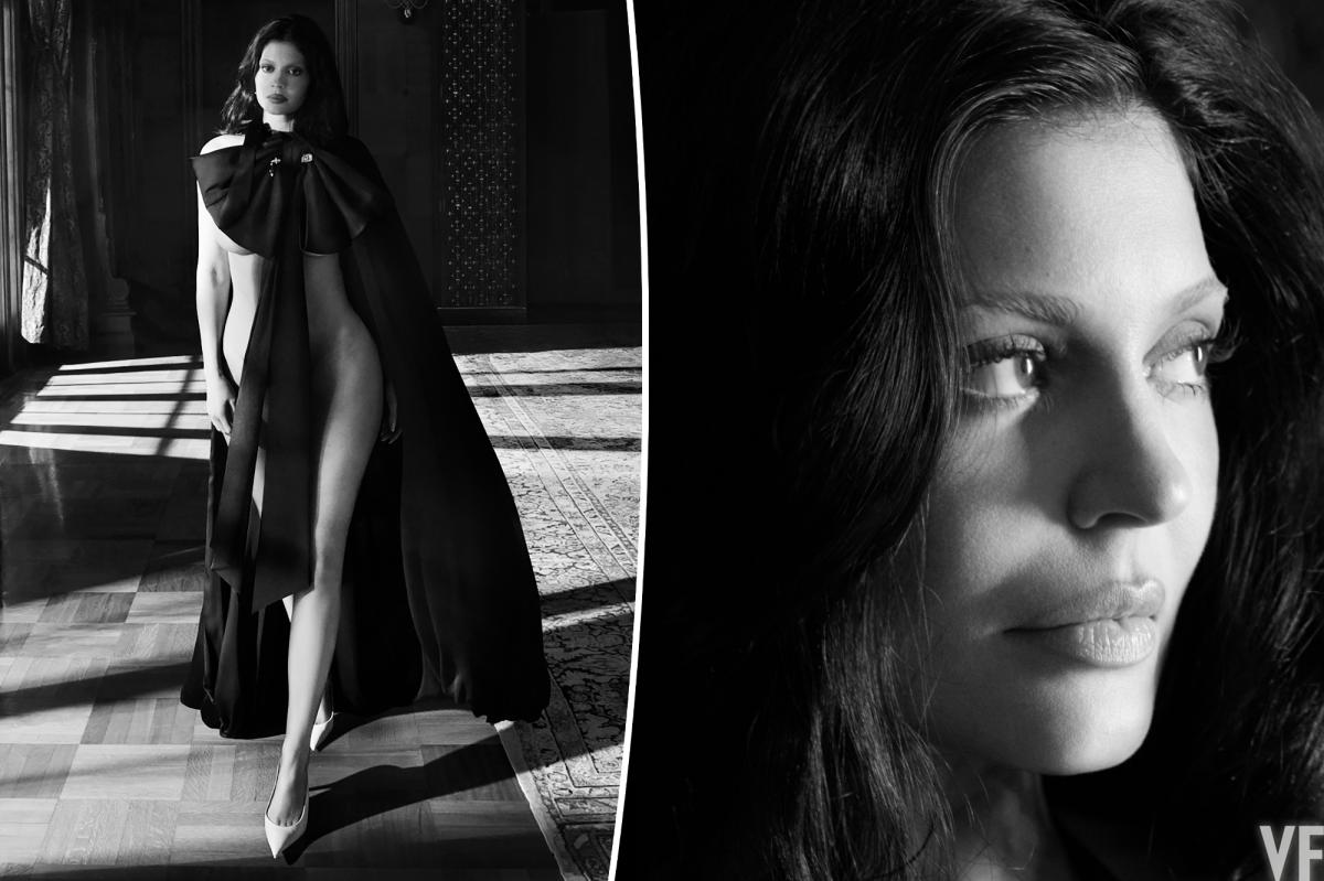 Kylie Jenner poses for Vanity Fair in nothing but a giant Chanel bow