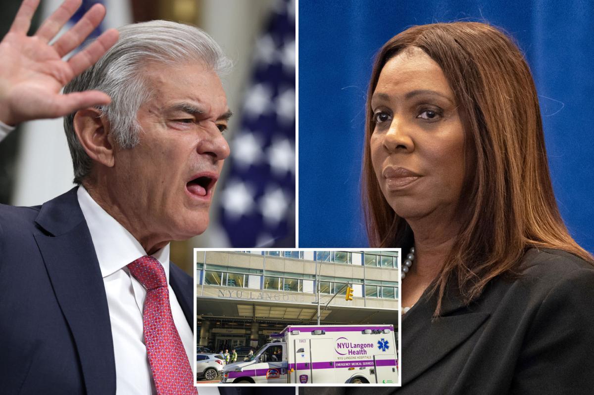 Dr. Oz rips AG James, defends NYU Langone decision to ax transgender treatment for kids