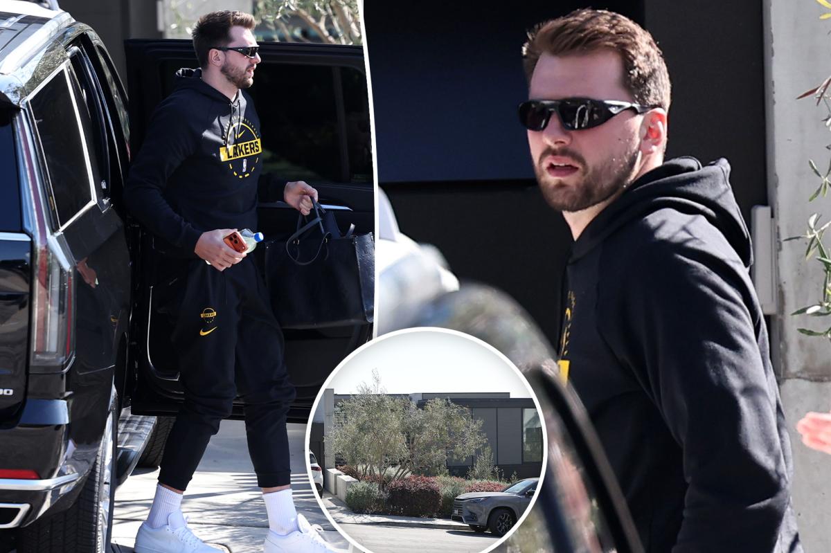 Lakers' Luka Doncic looks calm outside of Manhattan Beach bachelor pad amid drama