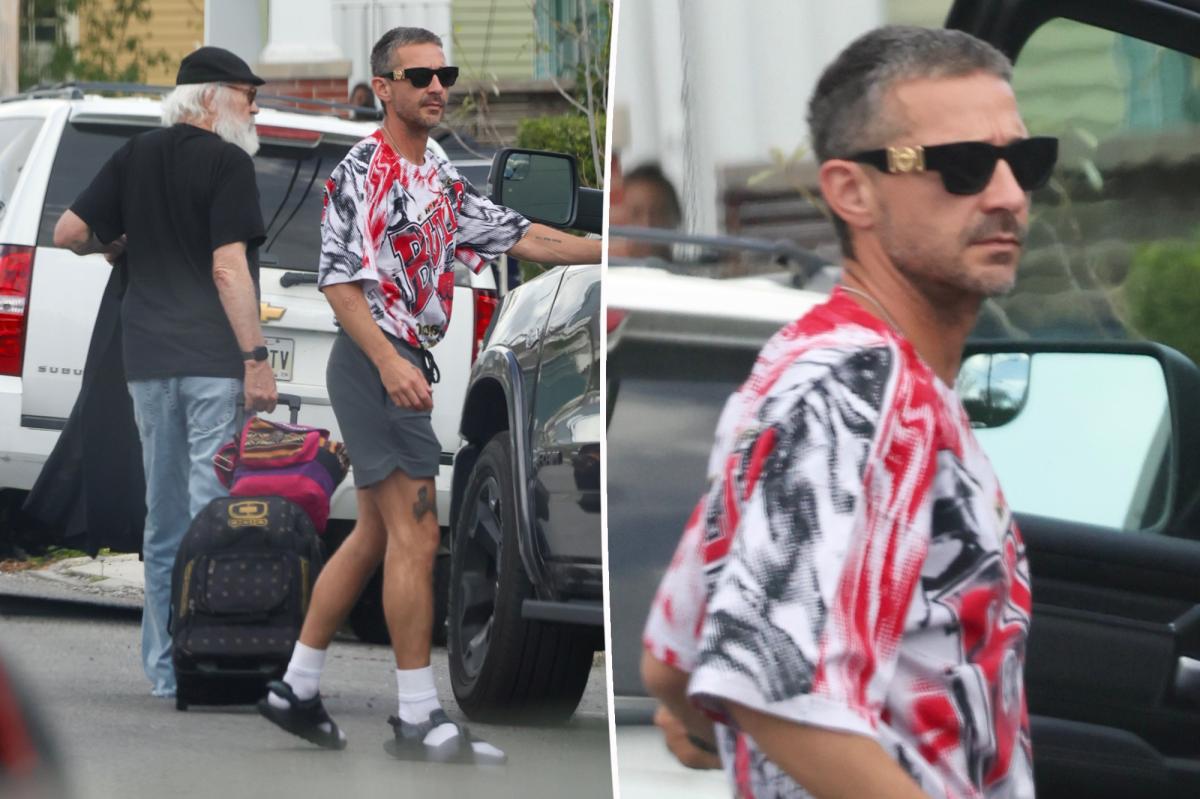 Shia LeBeouf travels to Rome for his father's baptism following arrest