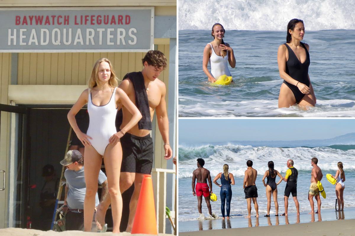 'Baywatch' cast heats up Venice beach boot camp