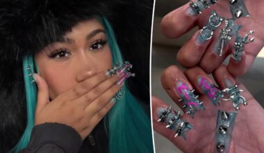North West, 12, debuts new manicure with spikes, piercings