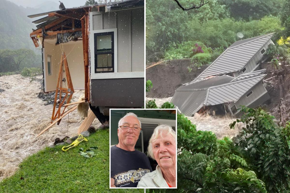 Elderly couple lose dream Hawaii home after it was destroyed by floods