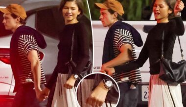 Zendaya flashes gold band in first sighting with Tom Holland since wedding rumors surfaced