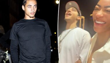 Solange’s son Julez, 21, seen cozying up to reality star older than his famous mom