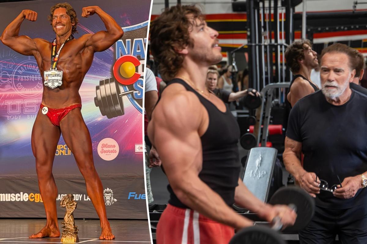 Arnold Schwarzenegger's look-alike son, Joseph Baena, wins first bodybuilding competition