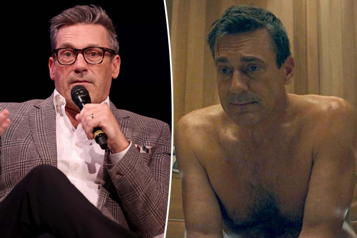 Jon Hamm denies using a 'butt double' during steamy 'Your Friends & Neighbors' Season 2 appearance